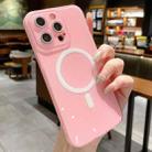 For iPhone 14 Pro Jelly Glitter Solid Color MagSafe TPU Phone Case(Peach Pink) - 1