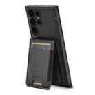 For Samsung Galaxy S22 Ultra 5G Suteni H17 Oil Eax Leather Detachable Wallet Phone Case(Black) - 3