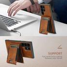 For Samsung Galaxy S24+ 5G Suteni H17 Oil Eax Leather MagSafe Detachable Wallet Phone Case(Brown) - 3