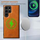 For Samsung Galaxy S24+ 5G Suteni H17 Oil Eax Leather MagSafe Detachable Wallet Phone Case(Khaki) - 2