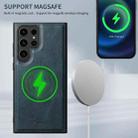 For Samsung Galaxy S24+ 5G Suteni H17 Oil Eax Leather MagSafe Detachable Wallet Phone Case(Blue) - 2