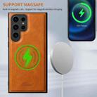 For Samsung Galaxy S22+ 5G Suteni H17 Oil Eax Leather MagSafe Detachable Wallet Phone Case(Khaki) - 2