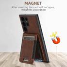 For Samsung Galaxy Note20 Suteni H17 Litchi Texture Leather MagSafe Detachable Wallet Phone Case(Brown) - 3