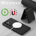 For Samsung Galaxy S25 Ultra 5G Suteni H17 Litchi Texture Leather MagSafe Detachable Wallet Phone Case(Black) - 3