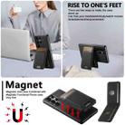 For Samsung Galaxy S25+ 5G Suteni H17 Litchi Texture Leather MagSafe Detachable Wallet Phone Case(Black) - 3