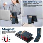 For Samsung Galaxy S25+ 5G Suteni H17 Litchi Texture Leather MagSafe Detachable Wallet Phone Case(Blue) - 3