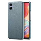 For Samsung Galaxy A04e Litchi Oil Edge Leather Back Phone Case(Blue) - 1