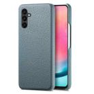 For Samsung Galaxy A24 Litchi Oil Edge Leather Back Phone Case(Blue) - 1