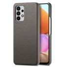 For Samsung Galaxy A32 4G Litchi Oil Edge Leather Back Phone Case(Grey) - 1
