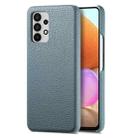 For Samsung Galaxy A32 4G Litchi Oil Edge Leather Back Phone Case(Blue) - 1