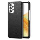 For Samsung Galaxy  A33 5G Litchi Oil Edge Leather Back Phone Case(Black) - 1