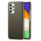 For Samsung Galaxy A52 5G Litchi Oil Edge Leather Back Phone Case(Green) - 1