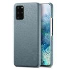 For Samsung Galaxy S20 Litchi Oil Edge Leather Back Phone Case(Blue) - 1