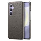 For Samsung Galaxy S24 5G Litchi Oil Edge Leather Back Phone Case(Grey) - 1