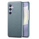 For Samsung Galaxy S24 5G Litchi Oil Edge Leather Back Phone Case(Blue) - 1