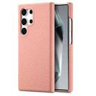 For Samsung Galaxy S24 Ultra 5G Litchi Oil Edge Leather Back Phone Case(Pink) - 1