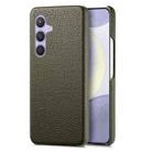 For Samsung Galaxy S24+ 5G Litchi Oil Edge Leather Back Phone Case(Green) - 1