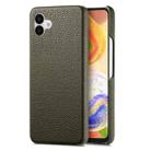For Samsung Galaxy A04 Litchi Oil Edge Leather Back Phone Case(Green) - 1