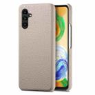 For Samsung Galaxy A04s Litchi Oil Edge Leather Back Phone Case(Khaki) - 1