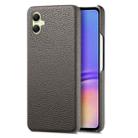 For Samsung Galaxy A05 Litchi Oil Edge Leather Back Phone Case(Grey) - 1