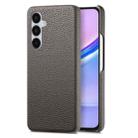 For Samsung Galaxy A15 Litchi Oil Edge Leather Back Phone Case(Grey) - 1