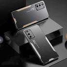 For OPPO A55 Blade Series TPU Hybrid Metal Phone Case(Silver) - 2