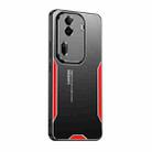 For OPPO Reno11 Blade Series TPU Hybrid Metal Phone Case(Red) - 1