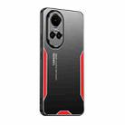 For OPPO Reno10 Global Blade Series TPU Hybrid Metal Phone Case(Red) - 1