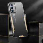 For OPPO Reno6 Blade Series TPU Hybrid Metal Phone Case(Gold) - 3