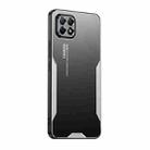 For OPPO Reno4 SE Blade Series TPU Hybrid Metal Phone Case(Silver) - 1