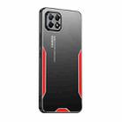 For OPPO Reno4 SE Blade Series TPU Hybrid Metal Phone Case(Red) - 1