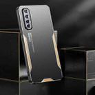 For OPPO Reno3 Pro Blade Series TPU Hybrid Metal Phone Case(Gold) - 3