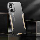 For OPPO A93 Blade Series TPU Hybrid Metal Phone Case(Gold) - 3