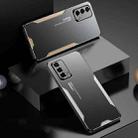 For OPPO A93 Blade Series TPU Hybrid Metal Phone Case(Silver) - 2