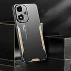 For OPPO A2M Blade Series TPU Hybrid Metal Phone Case(Silver) - 3