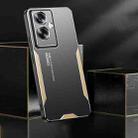 For OPPO A79 5G Global Blade Series TPU Hybrid Metal Phone Case(Gold) - 3