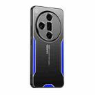 For OPPO Find X7 Blade Series TPU Hybrid Metal Phone Case(Blue) - 1