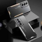 For OPPO Reno12 Pro Global Blade Series TPU Hybrid Metal Phone Case(Gold) - 2
