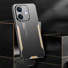 For OPPO A5 Pro Global Blade Series TPU Hybrid Metal Phone Case(Blue) - 3
