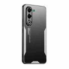 For OPPO A5 5G Global Blade Series TPU Hybrid Metal Phone Case(Silver) - 1