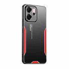For OPPO Reno14 F Global Blade Series TPU Hybrid Metal Phone Case(Red) - 1