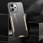 For OPPO Reno14 F Global Blade Series TPU Hybrid Metal Phone Case(Red) - 2