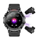 T96 1.52 inch Amoled Screen 2 in 1 Bluetooth Earphone Smart Watch(Black) - 2