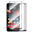 For OPPO A2x 5G 5pcs ENKAY Full Glue High Aluminum-silicon Tempered Glass Film - 1