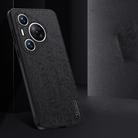 For Huawei Pura 70 Pro Tree Bark Leather Shockproof Phone Case(Blue) - 3