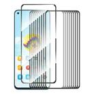 For Realme Narzo 60 10pcs ENKAY Full Glue High Aluminum-silicon Tempered Glass Film - 1