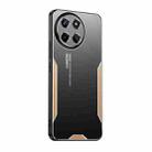 For Realme 11 4G Global Blade Series TPU Hybrid Metal Phone Case(Gold) - 1