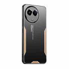 For Realme 11 5G Global Blade Series TPU Hybrid Metal Phone Case(Gold) - 1