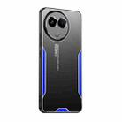 For Realme 11 5G Global Blade Series TPU Hybrid Metal Phone Case(Blue) - 1