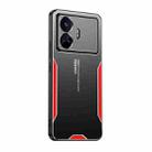 For Realme GT Neo5 SE Blade Series TPU Hybrid Metal Phone Case(Red) - 1
